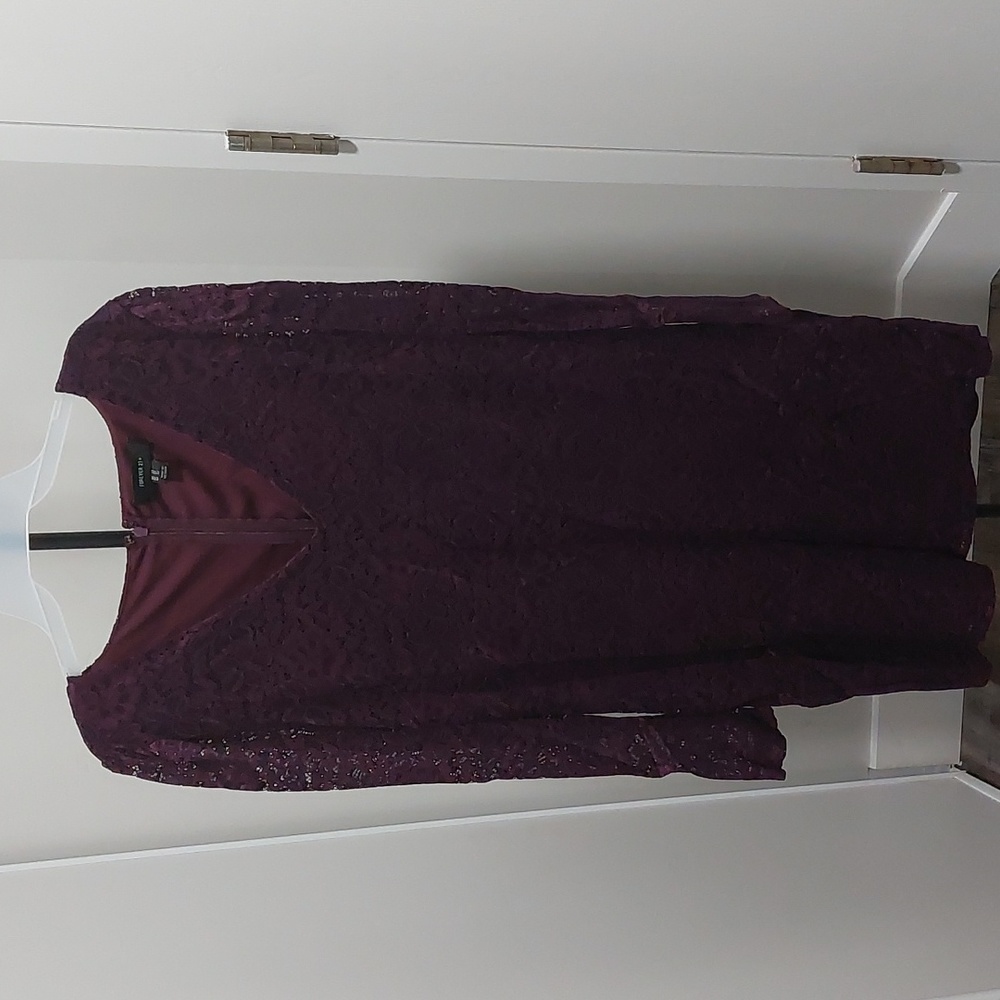 Purple lace dress